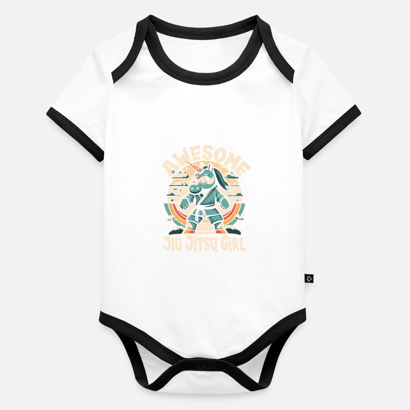 Jiu Jitsu Baby Bio-Kurzarm-Kontrastbody