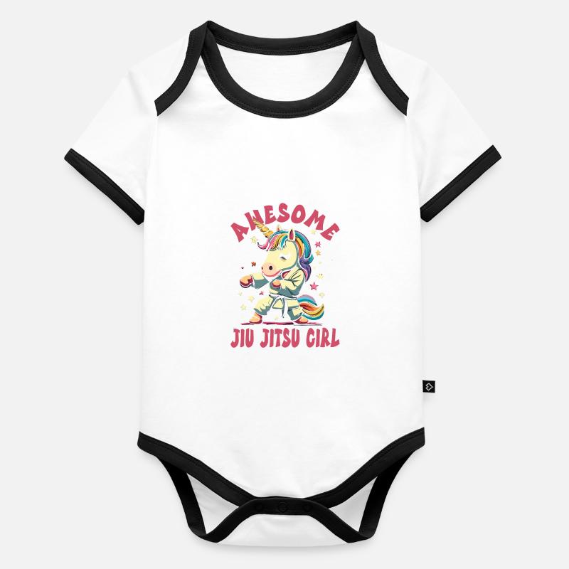 Jiu Jitsu Baby Bio-Kurzarm-Kontrastbody