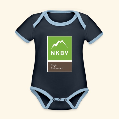 Logo Regio Rotterdam NKBV - Baby contrasterend bio-rompertje met korte mouwen