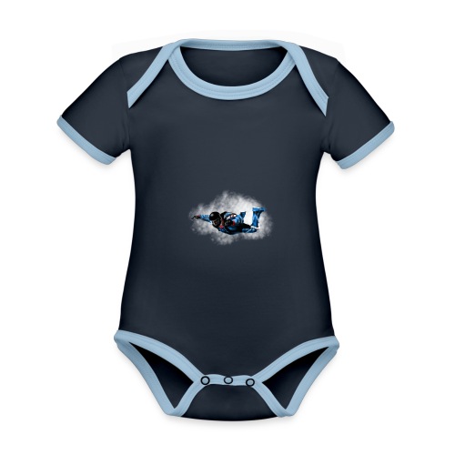 skydiver - Baby Bio-Kurzarm-Kontrastbody