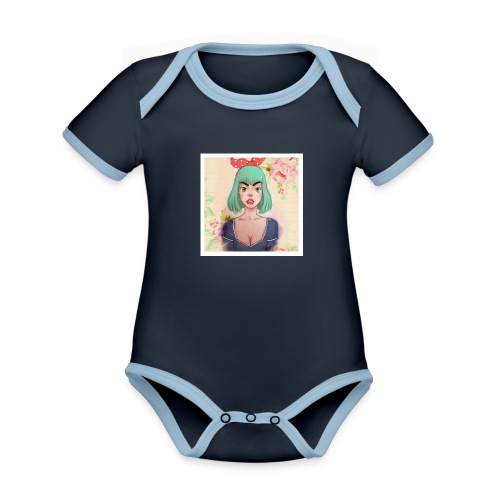 elena of spain - Organic Baby Contrasting Bodysuit