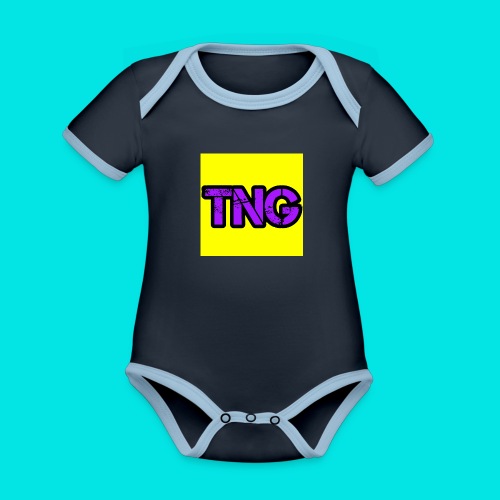 New TNG LOGO - Organic Baby Contrasting Bodysuit