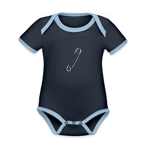 Safety pin - Organic Baby Contrasting Bodysuit