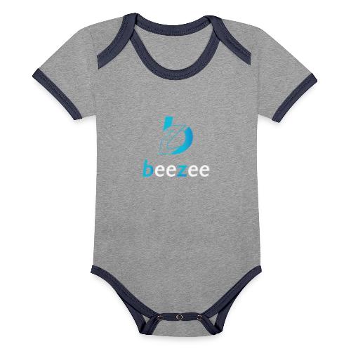 Beezee gradient Negative - Organic Baby Contrasting Bodysuit