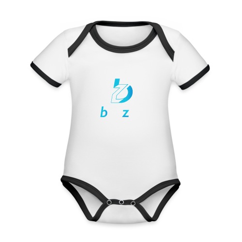 Beezee gradient Negative - Organic Baby Contrasting Bodysuit