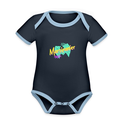 Marzipanier shirt - Baby Bio-Kurzarm-Kontrastbody