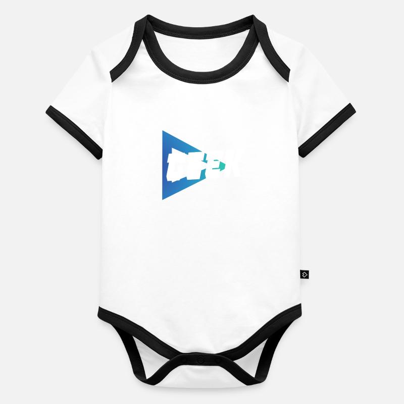 Geek Body Bébé bio contrasté manches courtes