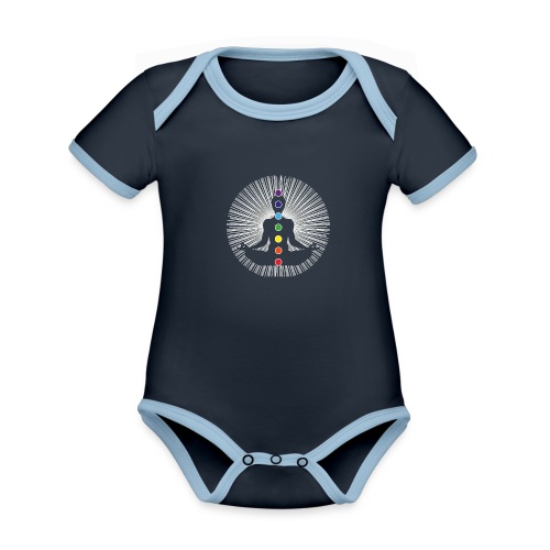 Chakra Cleanse with Aura - Organic Baby Contrasting Bodysuit