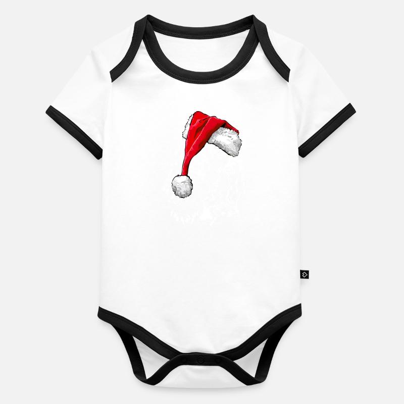 Bonnet de chien de Noël COCKER SPANIEL Wilsigns Body Bébé bio contrasté manches courtes