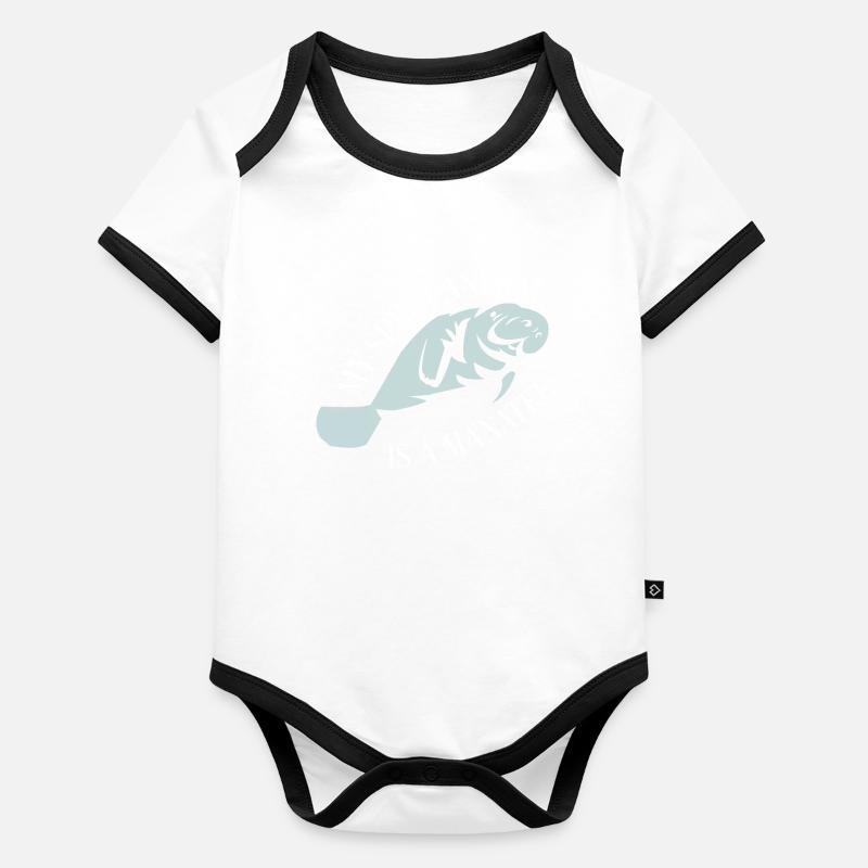 Ich liebe Manatee, Dugongs Baby Bio-Kurzarm-Kontrastbody