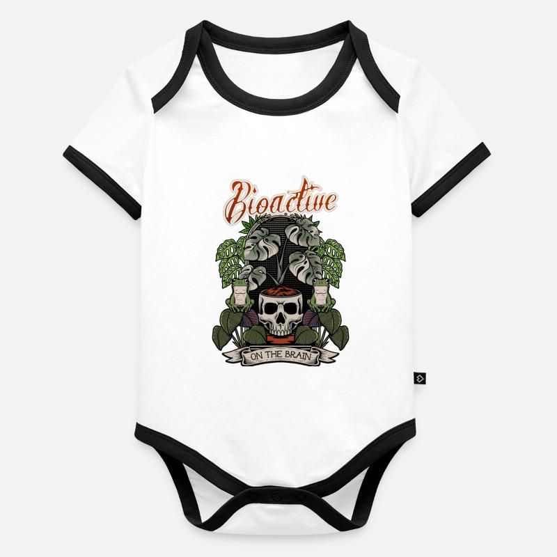 Bioactive On The Brain Reptile Keeper Naturalistic Organic Baby Contrasting Bodysuit
