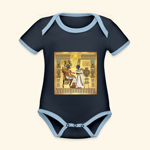 Trono de Tutankamón - Body contraste para bebé de tejido orgánico