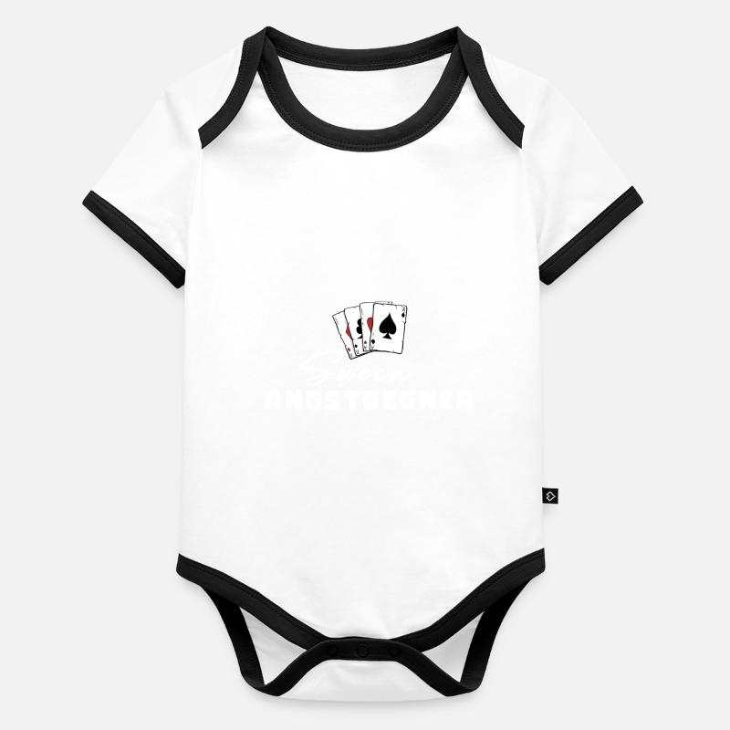 Sueca Peur Adversaire Body Bébé bio contrasté manches courtes