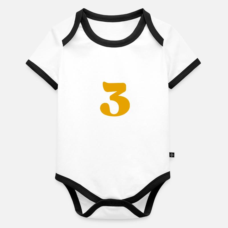 3 Body Bébé bio contrasté manches courtes