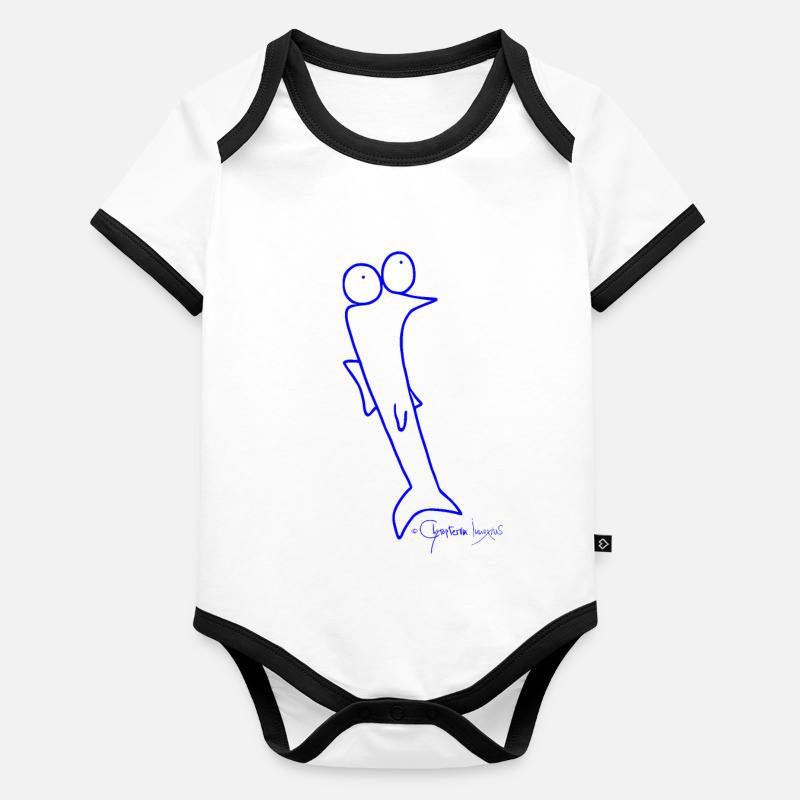 Cafard - Piscis Rutilus Body Bébé bio contrasté manches courtes
