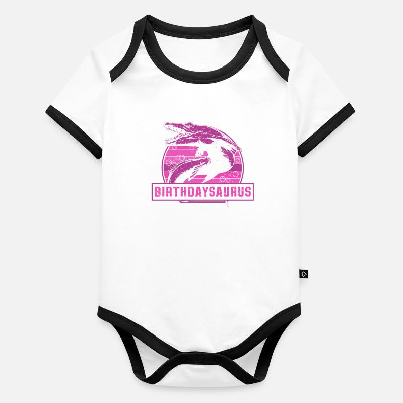 Rawrsome Since 2013 Mosasaurus 10. Geburtstag Baby Bio-Kurzarm-Kontrastbody