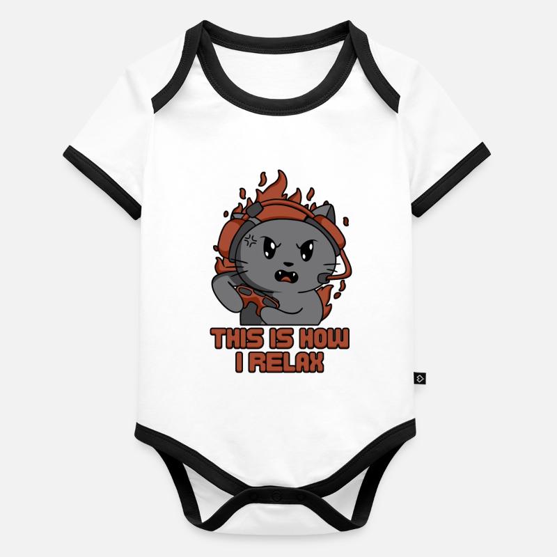 This Is How I Relax Organic Baby Contrasting Bodysuit