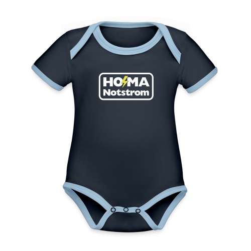 HO MA Shirt Logo - Baby Bio-Kurzarm-Kontrastbody