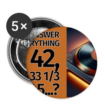 42 is the answer - Buttons mittel 32 mm (5er Pack) - Weiß - Vorne