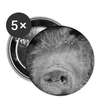 Pig had <3 - Buttons medium 1.26"/32 mm (5-pack) - white - Front