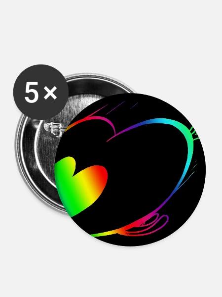 Filou-Speed-Poster - Buttons mittel 32 mm (5er Pack) - Weiß