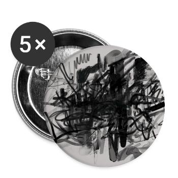 Knot of Noise - Buttons medium 1.26"/32 mm (5-pack) - white - Front
