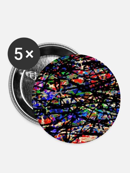 krishunjgh - Buttons mittel 32 mm (5er Pack) - Weiß