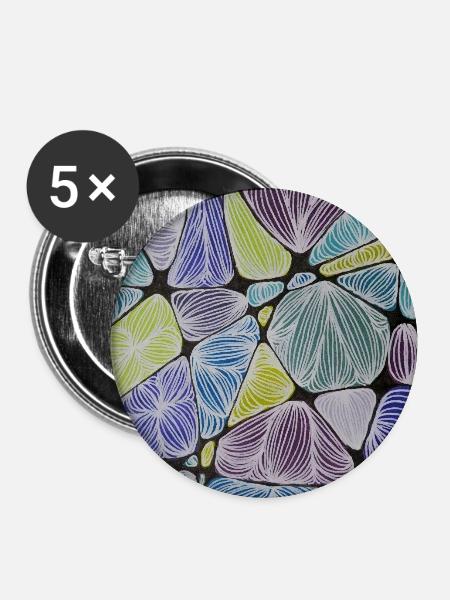 Spektrum - Buttons mittel 32 mm (5er Pack) - Weiß