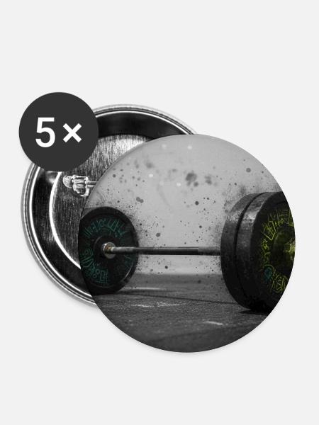 Runenschmiede - Buttons mittel 32 mm (5er Pack) - Weiß