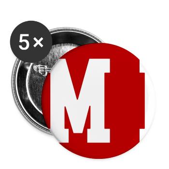 Équipier - Lot de 5 moyens badges (32 mm) - blanc - Devant