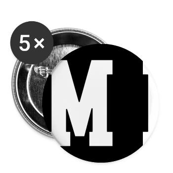 Team Member - Buttons mittel 32 mm (5er Pack) - Weiß - Vorne