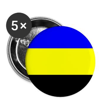 Province flag Geldersevlag Gelderland - Buttons medium 1.26"/32 mm (5-pack) - white - Front