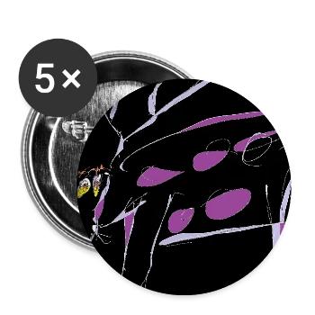 pourpre - Lot de 5 moyens badges (32 mm) - blanc - Devant