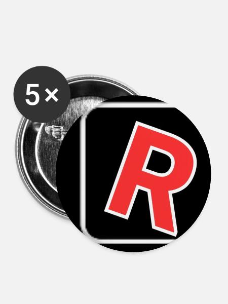 R - Buttons mittel 32 mm (5er Pack) - Weiß