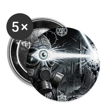 Alchemie des Kollapses - Buttons mittel 32 mm (5er Pack) - Weiß - Vorne