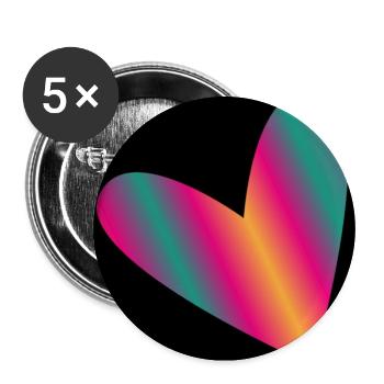 BONNE FÊTE MAMAN. MAMAN - Lot de 5 moyens badges (32 mm) - blanc - Devant