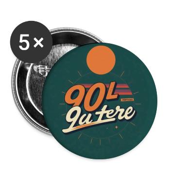 90 - Buttons medium 1.26"/32 mm (5-pack) - white - Front