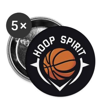 Hoop Spirit - Buttons medium 1.26"/32 mm (5-pack) - white - Front