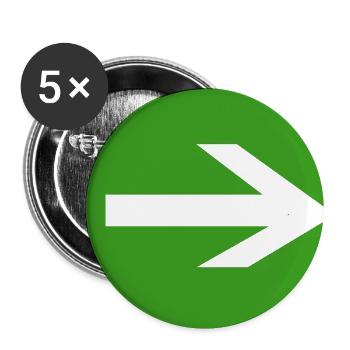 Schlendern aus der Kneipe  - Buttons mittel 32 mm (5er Pack) - Weiß - Vorne