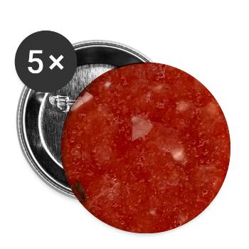 Tomatensauce - Buttons mittel 32 mm (5er Pack) - Weiß - Vorne