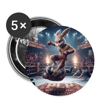 PLP Bunny Ring Duel - Buttons medium 1.26"/32 mm (5-pack) - white - Front