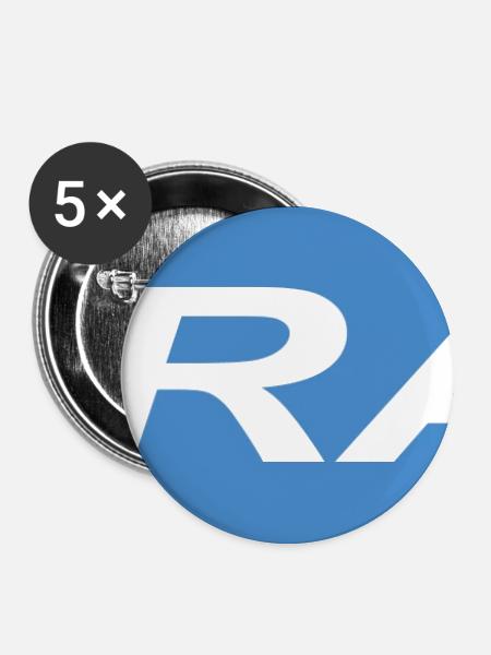 VIRAL - Buttons mittel 32 mm (5er Pack) - Weiß