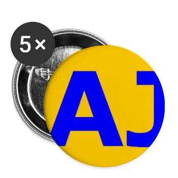 Ukrajina - Buttons mittel 32 mm (5er Pack) - Weiß - Vorne