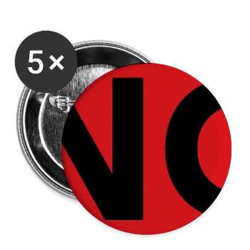 Banger - Lot de 5 moyens badges (32 mm) - blanc - Devant