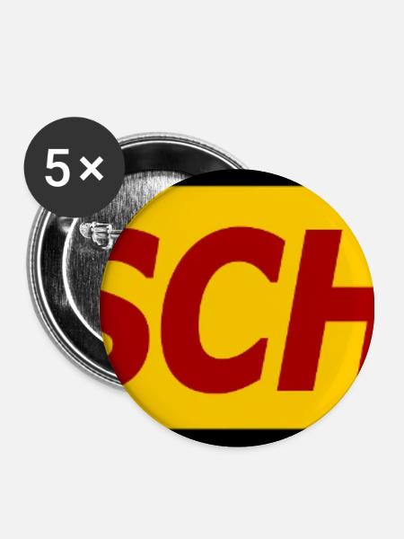 Deutschland Neon Retro Design - Buttons mittel 32 mm (5er Pack) - Weiß