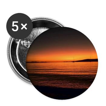 Seehaus. B Mer - Lot de 5 moyens badges (32 mm) - blanc - Devant