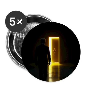Leuchtende Schwelle zum Unbekannten - Buttons mittel 32 mm (5er Pack) - Weiß - Vorne