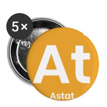 Periodensystem Kreativ - Buttons mittel 32 mm (5er Pack) - Weiß - Vorne