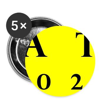 Marathon 2026 - Buttons mittel 32 mm (5er Pack) - Weiß - Vorne