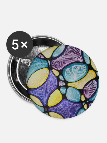 Spektrum - Buttons mittel 32 mm (5er Pack) - Weiß
